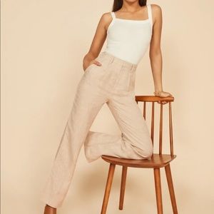 Wide Leg Reformation Linen Pants
